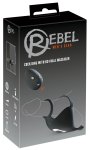 Rebel Cock Ring RC Ball – Silikonowy system pierścieni z masażerem, pilot RC, czarny