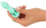 Cuties Korek silikonowy zielony – Smukły model anatomiczny, Silk Touch, 8,2 cm