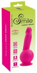 Sweet Smile Powerful Vibrator – Wibrator z przyssawką, silikon soft touch, 19 cm, różowy