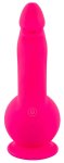 Sweet Smile Powerful Vibrator – Wibrator z przyssawką, silikon soft touch, 19 cm, różowy