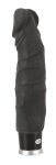 Nature Skin Wibrator Czarny 23 cm, 8 trybów, realistyczna tekstura, TPR