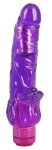 Seven Creations Wibrator Fioletowy TPE 23 cm, teksturowana powierzchnia, regulacja