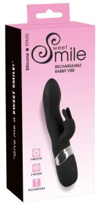 Sweet Smile Wibrator Królik Model G-Spot, dwusilnikowy, silikonowy, fioletowy, 21 cm, USB