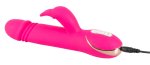 Vibe Couture Skater Rabbit Pink – Model z Funkcją Pchania, 7 trybów wibracji, 23 cm, USB