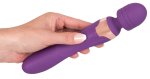 Javida Masażer Intymny 2w1, podwójny silnik, fioletowy, 21,8 cm, 8 trybów, USB