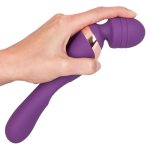 Javida Masażer Intymny 2w1, podwójny silnik, fioletowy, 21,8 cm, 8 trybów, USB