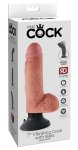 Pipedream King Cock 18 cm Jasny – Model z Przyssawką i Jądrami, elastyczny, PVC/ABS