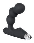 Rebel Zakrzywiony Stymulator Prostaty Kulisty, czarny, silikonowy, 14 cm, wibracje