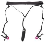 Bad Kitty Model 603510 – Stringi z Wibracjami i Regulacją, czarne, system intymny