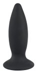 Black Velvets Stożkowy Korek Wibracyjny S, czarny, silikonowy, 11 cm, 7 trybów, USB