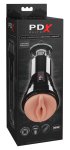 PDX Elite Intymny System Automatyczny, skóra/czarny, 21 cm, USB, 5 trybów pulsacji