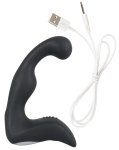Rebel Prostaty Zakrzywiony Wibrator, czarny, 9 trybów, ładowalny USB, 14,6 cm