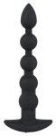 Black Velvets Model 60383 – Silikonowy Korek Analny z Wibracją, segmentowy, czarny, 21 cm