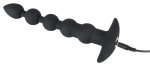Black Velvets Model 60383 – Silikonowy Korek Analny z Wibracją, segmentowy, czarny, 21 cm