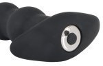Black Velvets Model 60383 – Silikonowy Korek Analny z Wibracją, segmentowy, czarny, 21 cm