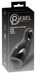 Rebel Intimate Device 3w1 Czarny 20cm – Wibracje, Grzanie do 40°C, System ruchu, silikon