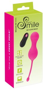 Sweet Smile RC Love Balls różowe – Kulki zdalnie sterowane, 10 programów, silikon, wodoodporne