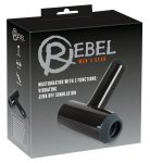 Rebel Intimate Machine Black – Model z uchwytem, 7 trybów wibracji, 3 poziomy ruchu, USB