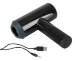 Rebel Intimate Machine Black – Model z uchwytem, 7 trybów wibracji, 3 poziomy ruchu, USB