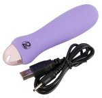 Cuties Mini Wibrator Fioletowy – Kompaktowy model, 7 trybów, wyprofilowana końcówka, USB, 12,5 cm