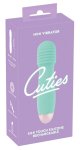 Cuties Zielony Mini Wibrator Rowkowany – 7 trybów, wodoodporny, USB, 12,5 cm, silikon