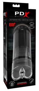 Pipedream PDX Elite Automatyczna Przezroczysta Pompa Intymna, 3 tryby ssania, 5 wibracji, USB