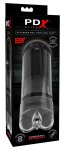 Pipedream PDX Elite Automatyczna Przezroczysta Pompa Intymna, 3 tryby ssania, 5 wibracji, USB