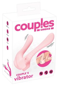 Couples Choice Wibrator Partnerski Różowy, 10 trybów, 2 silniki, silikon, USB, 13,1 cm