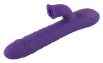 Sweet Smile Rabbit – model z rotacją, podwójną stymulacją i silikonową powierzchnią, 24,7 cm