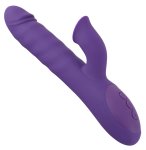 Sweet Smile Rabbit – model z rotacją, podwójną stymulacją i silikonową powierzchnią, 24,7 cm