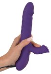 Sweet Smile Rabbit – model z rotacją, podwójną stymulacją i silikonową powierzchnią, 24,7 cm