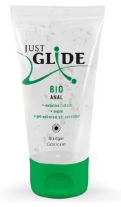 Just Glide Bio Anal Żel nawilżający wodny 50ml – organiczna formuła, tuba z trzciny cukrowej