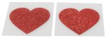 Cottelli Accessoires samoprzylepne naklejki serduszka czerwone – 1 para ozdobnych aplikacji