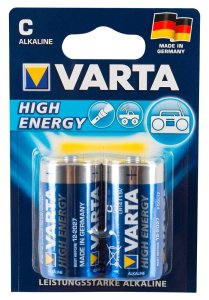Varta Longlife Power Baterie Alkaliczne C LR14 1,5V 2 sztuki – wydłużona żywotność
