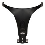 ZADO Regulowane Skorzane Stringi S/M – 2 anatomiczne wkłady, naturalna skóra i lateks