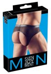 Svenjoyment Slipy Mesh 2XL czarne, otwarty tył, wetlook i siateczka