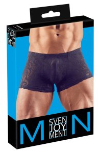 Svenjoyment Bokserki Mesh czarne M z aksamitnym wzorem i elastyczną siateczką