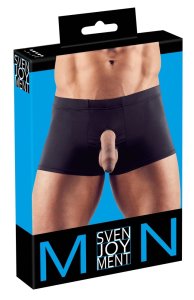 Svenjoyment Bokserki męskie czarne 2XL z otworami i elastycznym materiałem