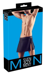 Svenjoyment Gladiator Męska Spodnica Czarna M/L z regulowanymi klamrami i kieszeniami