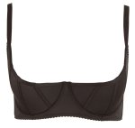 Cottelli CURVES push-up biustonosz na fiszbinach czarny 85D z wyściełanymi miseczkami