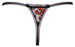 Cottelli LINGERIE Stringi M/L z koronką i zdejmowanym łańcuszkiem pereł