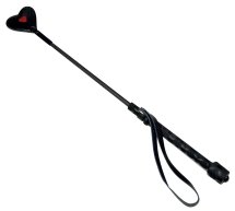 Bad Kitty Czarna packa Serce 45 cm, ozdobny uchwyt, poliuretan, plastikowy pręt