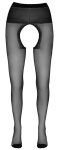 Cottelli Legwear rajstopy czarne z otwartą strefą, 20 DEN, rozmiar 4, wzmocniony pas