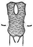 Cottelli Bondage Body Koronkowe Kwiatowe M z mankietami, regulowane szelki