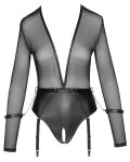 Cottelli Collection Bondage Body XL siateczka, pas z pierścieniami, kajdanki