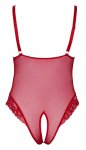 Cottelli Collection CURVES Body 2XL Czerwone Koronka Otwarta Dolna Część Regulowane