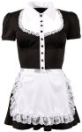 Cottelli Costumes Strój Kelnerki Czarny M z Fartuszkiem i Kołnierzykiem