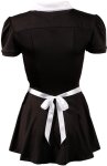 Cottelli Costumes Strój Kelnerki Czarny M z Fartuszkiem i Kołnierzykiem