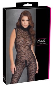 Cottelli Lingerie Kombinezon Koronkowy Czarny M Dwukierunkowy Zamek Elastyczny