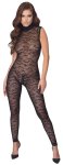 Cottelli Lingerie Kombinezon Koronkowy Czarny L Dwukierunkowy Zamek Bez Rękawów